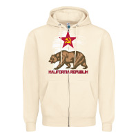 Sandshell california republic communist kalifornia t shirt Zipper Hoodie - linhVisuals