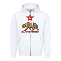 White california republic communist kalifornia t shirt Zipper Hoodie - linhVisuals