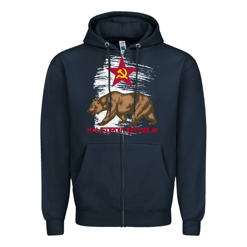 California Republic Communist Kalifornia T Shirt Zipper Hoodie by linhVisuals | Teevron