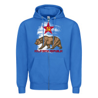 True Royal california republic communist kalifornia t shirt Zipper Hoodie - linhVisuals