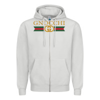 Dove Grey gnocchi Zipper Hoodie - linhVisuals