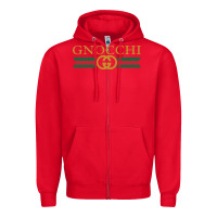 Red gnocchi Zipper Hoodie - linhVisuals