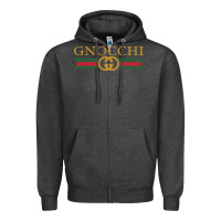 Charcoal Heather gnocchi Zipper Hoodie - linhVisuals