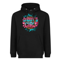 Black daddy's girl Heavyweight Hoodie - RanaPortraitStore