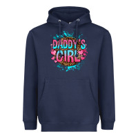 Navy daddy's girl Heavyweight Hoodie - RanaPortraitStore