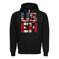 Black canada us eh american canadian flag vintage america colors patriotic g Zipper Hoodie - linhVisuals