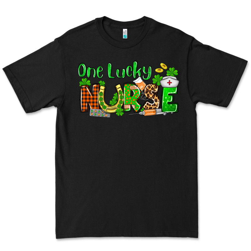 St. Patrick's One Lucky Nurse Premium Tee by OliviaCreatesArt | Teevron