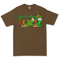 Cacao St. Patrick's One lucky Nurse Premium Tee - OliviaCreatesArt