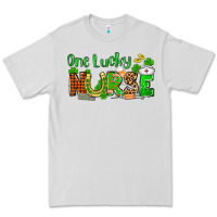Dove Grey St. Patrick's One lucky Nurse Premium Tee - OliviaCreatesArt