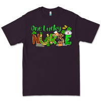 Plum St. Patrick's One lucky Nurse Premium Tee - OliviaCreatesArt