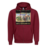 Burgundy Neil Young Zipper Hoodie - linhVisuals