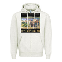 Oatmeal Heather Neil Young Zipper Hoodie - linhVisuals