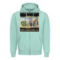 Seafoam Neil Young Zipper Hoodie - linhVisuals