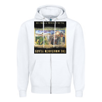 White Neil Young Zipper Hoodie - linhVisuals