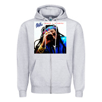 Heather Grey buju banton reggae Zipper Hoodie - linhVisuals