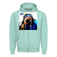 Seafoam buju banton reggae Zipper Hoodie - linhVisuals
