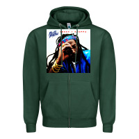 Buju Banton Reggae Zipper Hoodie | Teevron