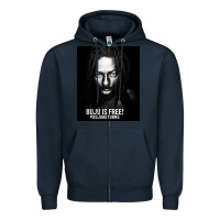 Navy buju banton reggae Zipper Hoodie - linhVisuals