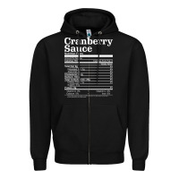 Black cranberry sauce nutrition facts funny thanksgiving christmas food nutr Zipper Hoodie - linhVisuals