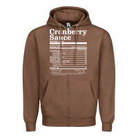 Chestnut cranberry sauce nutrition facts funny thanksgiving christmas food nutr Zipper Hoodie - linhVisuals