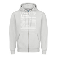 Dove Grey cranberry sauce nutrition facts funny thanksgiving christmas food nutr Zipper Hoodie - linhVisuals
