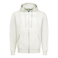 Oatmeal Heather cranberry sauce nutrition facts funny thanksgiving christmas food nutr Zipper Hoodie - linhVisuals
