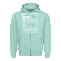 Seafoam cranberry sauce nutrition facts funny thanksgiving christmas food nutr Zipper Hoodie - linhVisuals