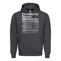 Smoke cranberry sauce nutrition facts funny thanksgiving christmas food nutr Zipper Hoodie - linhVisuals