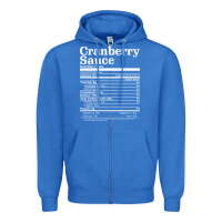 Cranberry Sauce Nutrition Facts Funny Thanksgiving Christmas Food Nutr Zipper Hoodie | Teevron