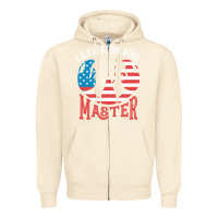 Sandshell crawfish boil master american  flag us big red lobster design Zipper Hoodie - linhVisuals