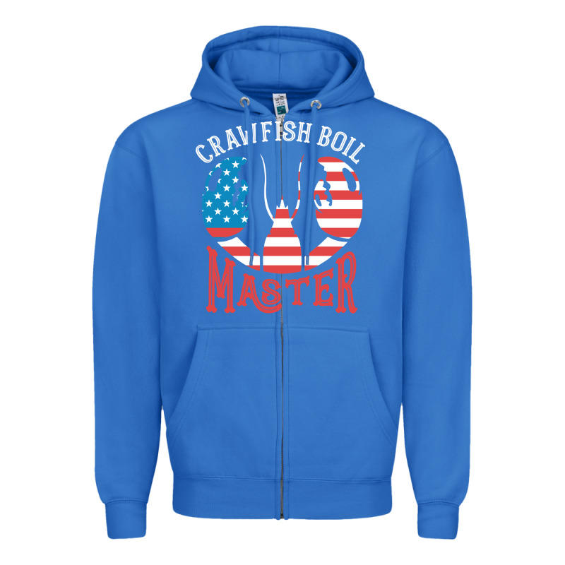 Crawfish Boil Master American  Flag Us Big Red Lobster Design Zipper Hoodie by linhVisuals | Teevron