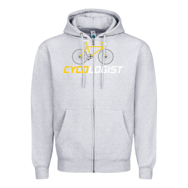 Cycologist Funny Cycling And Bicycle Sport Design Cycler Humor Gift Bi Zipper Hoodie by linhVisuals | Teevron