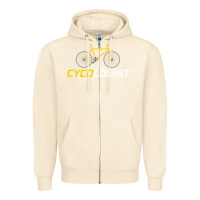 Sandshell cycologist funny cycling and bicycle sport design cycler humor gift bi Zipper Hoodie - linhVisuals
