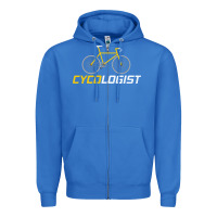True Royal cycologist funny cycling and bicycle sport design cycler humor gift bi Zipper Hoodie - linhVisuals