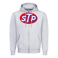 Heather Grey stp classic Zipper Hoodie - linhVisuals