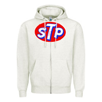 Oatmeal Heather stp classic Zipper Hoodie - linhVisuals