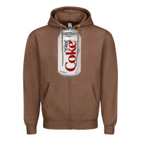 Chestnut Diet Cola Coke Zipper Hoodie - linhVisuals