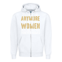 White don't date anymore i just foster women until they find their forever h Zipper Hoodie - linhVisuals
