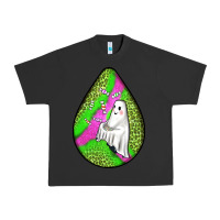 Pigment Black halloween ghost teardrop Urban Heavy Tee - BundleAndBundleShop