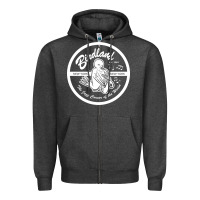Charcoal Heather birdland jazz club Zipper Hoodie - linhVisuals