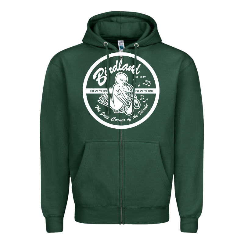 Birdland Jazz Club Zipper Hoodie by linhVisuals | Teevron