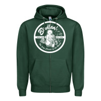 Sports Green birdland jazz club Zipper Hoodie - linhVisuals