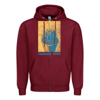 Burgundy galaxie 500 retro vintage look fan design Zipper Hoodie - linhVisuals