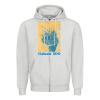 Dove Grey galaxie 500 retro vintage look fan design Zipper Hoodie - linhVisuals
