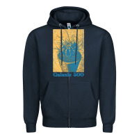 Galaxie 500 Retro Vintage Look Fan Design Zipper Hoodie | Teevron