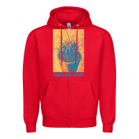 Red galaxie 500 retro vintage look fan design Zipper Hoodie - linhVisuals