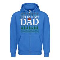 True Royal feliz navi dad ugly christmas sweater funny spanish xmas pun gift for Zipper Hoodie - linhVisuals