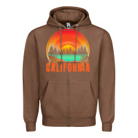 Chestnut california t  shirt california sunset vintage trees scenery t  shirt Zipper Hoodie - linhVisuals