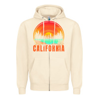 Sandshell california t  shirt california sunset vintage trees scenery t  shirt Zipper Hoodie - linhVisuals