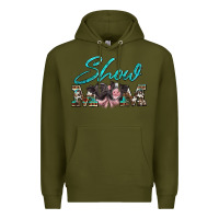 Army Green show mom pigs Premium Hoodie - Artiststas